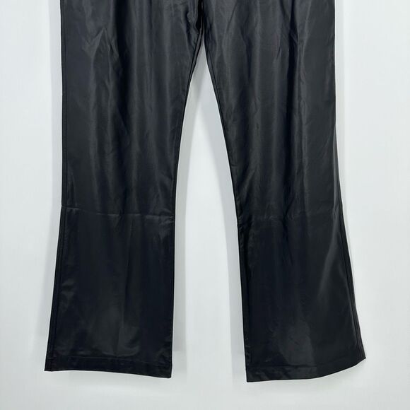 Alp N Rock Women’s Claren Faux Leather Bootcut Pants Size XL High Waist Black - Picture 9 of 14